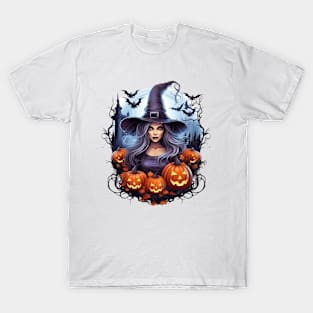 Beautiful Halloween Witch T-Shirt